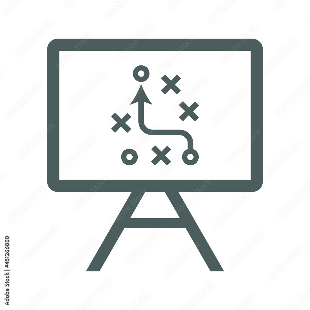 Strategy, business icon. Gray vector graphics. Strategy, business icon. Gray vector graphics.