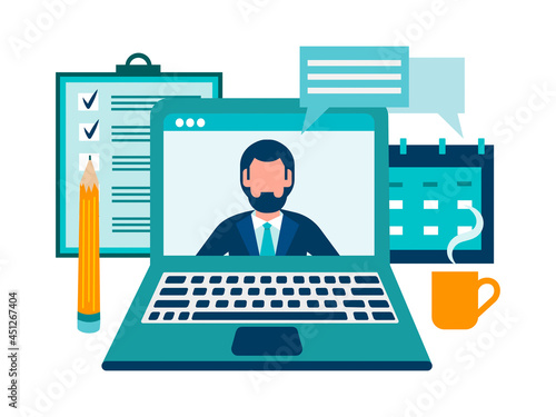 Online tutor, online interview, remote meeting, web organizer