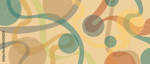 Background in trendy beach shades, cover splash. Simple design with stripes and waves of the sea.
