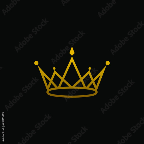 Crown icons. Crown logo. Royal Crown Logo image. Crown icon simple sign. Crown vector design illustration.