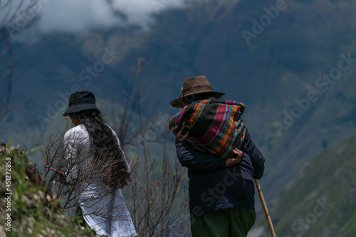hiker in the mountains
