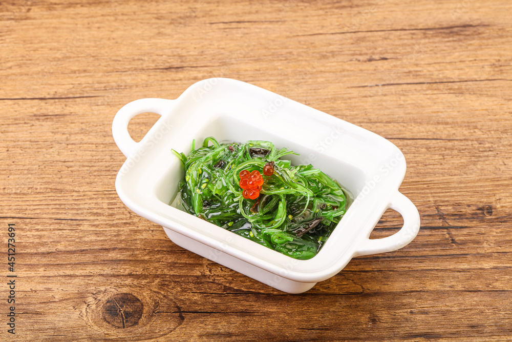 Asian traditional chukka salad in the bowl Asian traditional chukka salad in the bowl