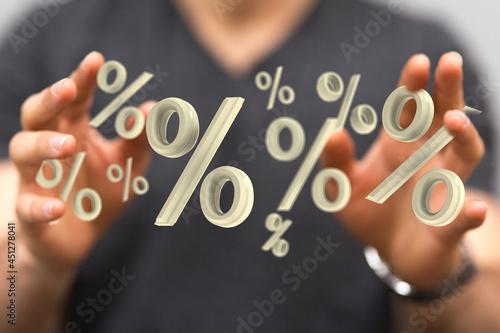 Wallpaper Mural Blurred sale background percent 3d Torontodigital.ca