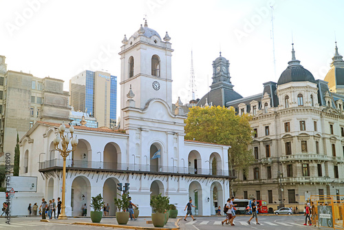 The Cabildo, Former Town Council during the Colonial Era and Now Used for Public Service, Buenos Aires, Argentina photo