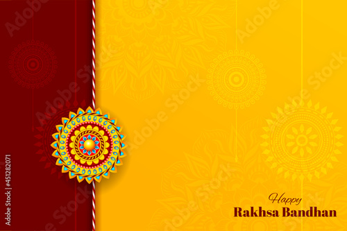 happy rakhsa bandhan vector creative abstract background. indian rakhsa bandhan festival celebration template