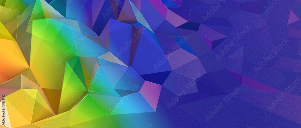 Obraz premium Abstract Low-Poly background. triangulated texture. Design 3d. Polygonal geometrical pattern. Triangular modern style