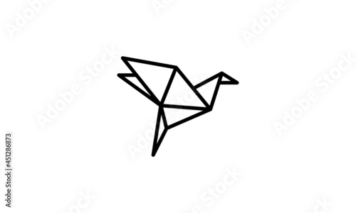 flying  bird icon symbol illustration shape element vector design