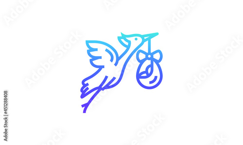 flying  bird icon symbol illustration shape element vector design