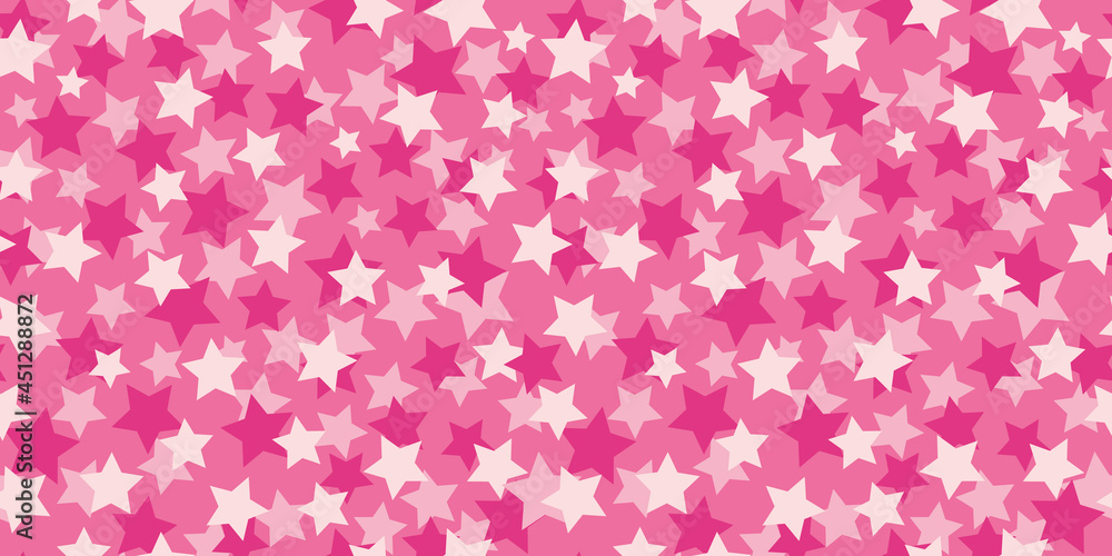 Trendy pink camouflage military pattern with stars. Vector camouflage pattern for clothing design. Trendy pink camouflage military pattern with stars. Vector camouflage pattern for clothing design.