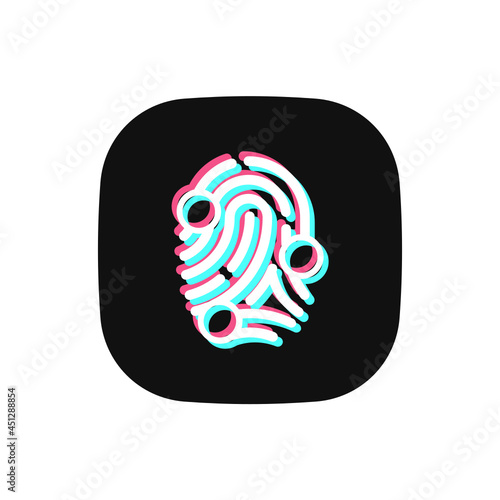 Finger Scaning - Sticker