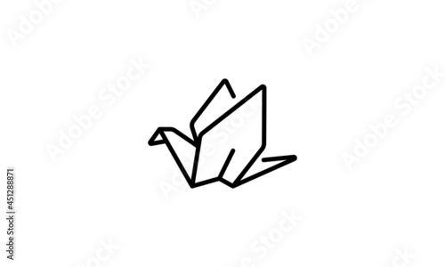 flying  bird icon symbol illustration shape element vector design