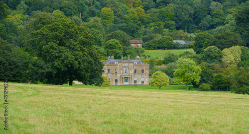 Rainscombe House (built circa 1810 and Grade 2 listed) in the village of Oare on the South facing edge of the Marlborough Downs, adjacent to Pewsey Vale, Wiltshire UK photo