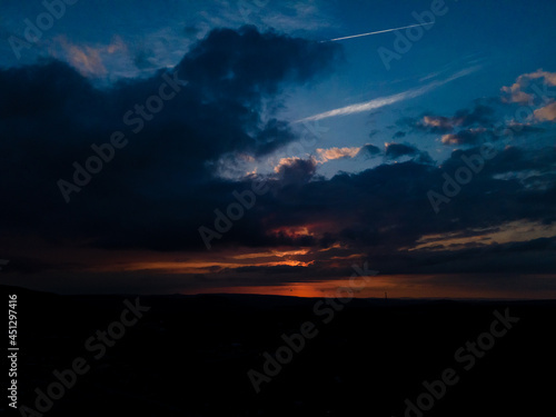 Red Blue 48MP Sunset Sky - aerial