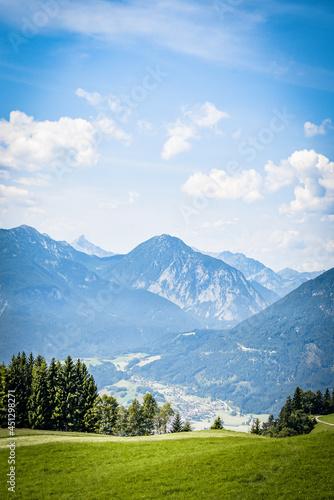 Landscape Austrian Alps on a sunny Summer Day