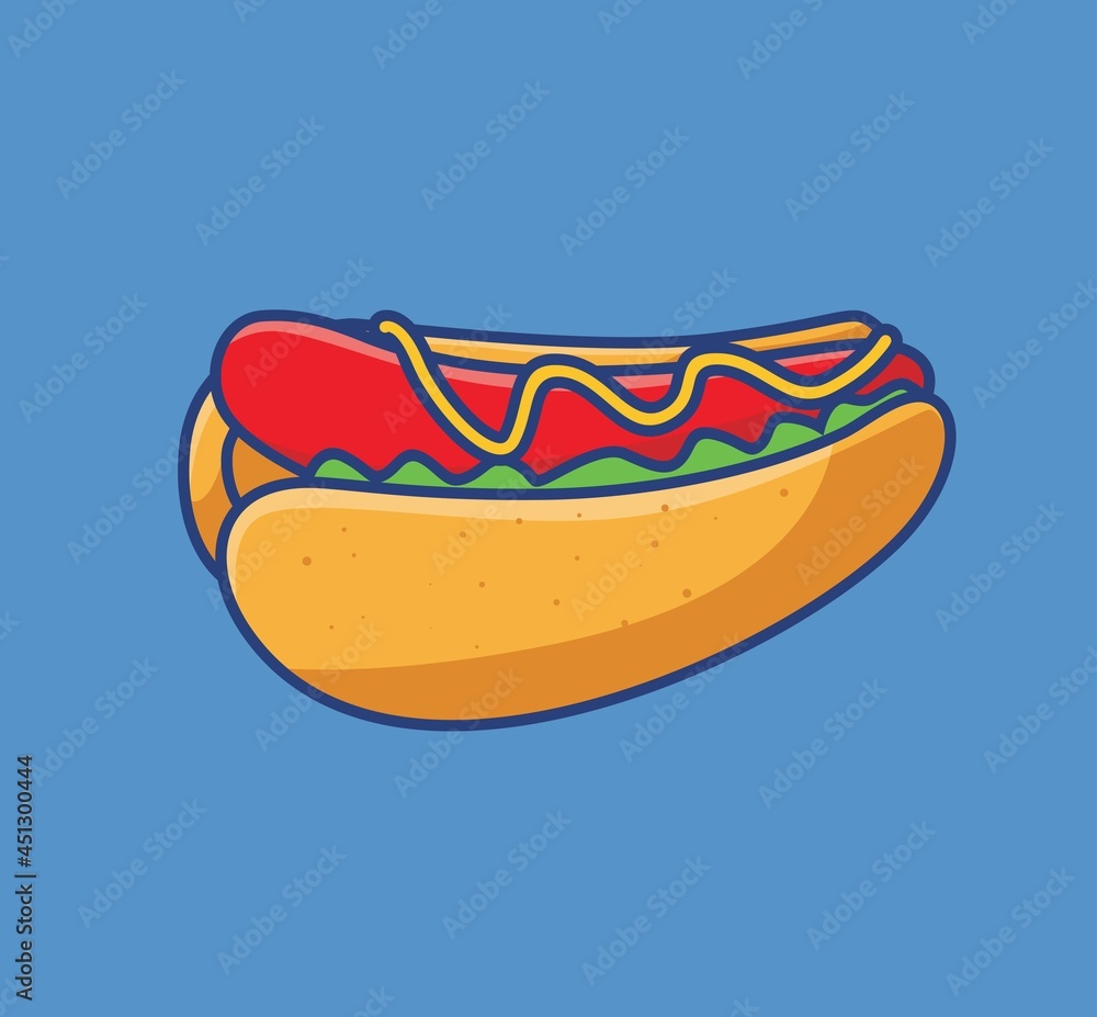 cute hotdog mayonnaise vegetable. cartoon animal food concept Isolated illustration. Flat Style suitable for Sticker Icon Design Premium Logo vector. Mascot Character cute hotdog mayonnaise vegetable. cartoon animal food concept Isolated illustration. Flat Style suitable for Sticker Icon Design Premium Logo vector. Mascot Character