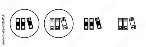 Library icon set. education icon vector