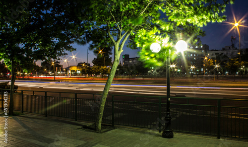 Plakat park in night