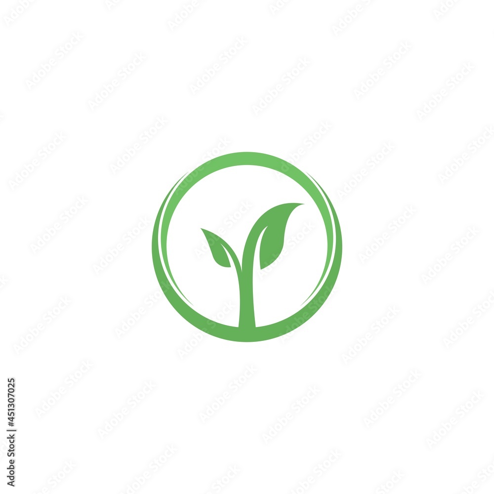 Eco Tree Leaf Logo Template