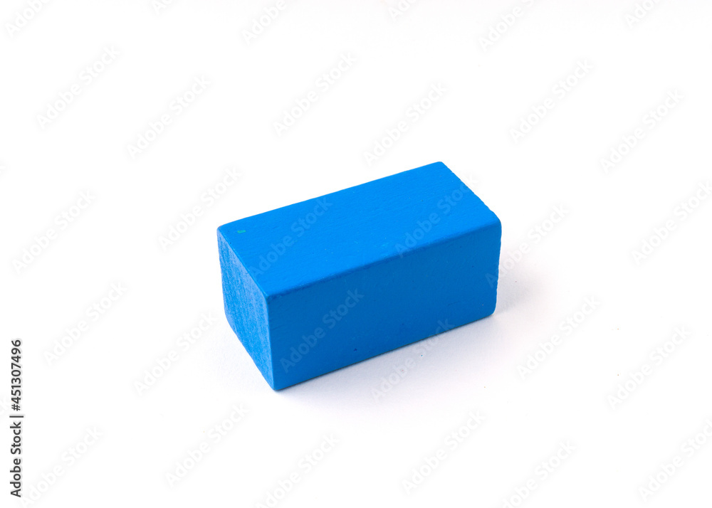 Multicolor toy wooden blocks isolated on white background. Multicolor toy wooden blocks isolated on white background.