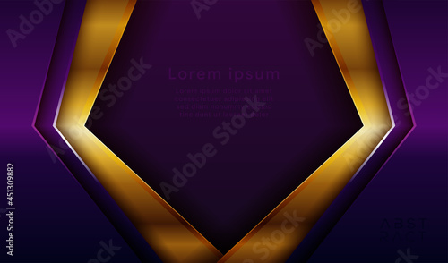 modern elegant smooth gold lines overlap layer purple digital abstract background texture design for poster, banner, card template
