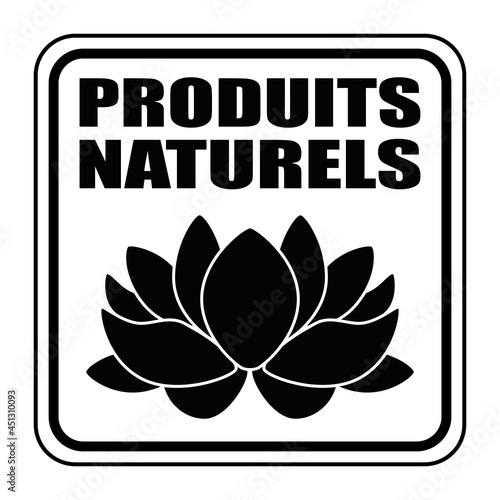 Logo produits naturels.