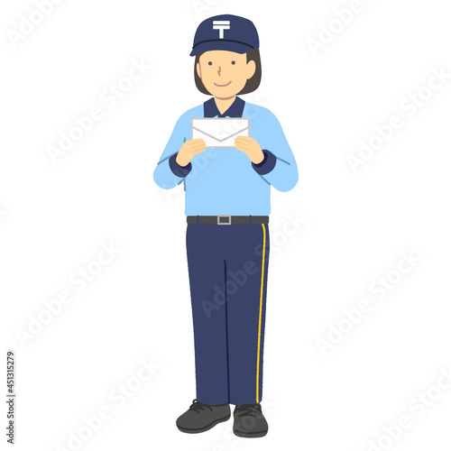 郵便局員の女性