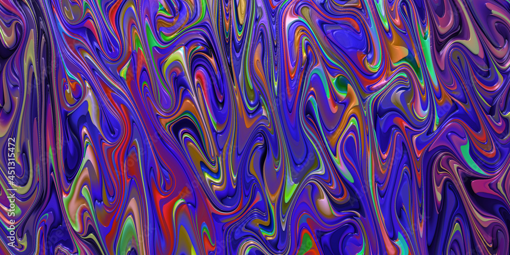 Fototapeta premium Abstract 3D Art Liquid Paint Background 