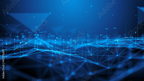 Картината върху платно Online financial data encryption protection for safe secure money transfer - Con