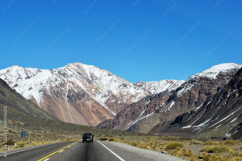 Fototapeta premium Ruta 7, Mendoza, Argentina.