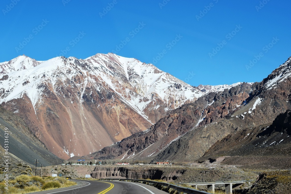 Naklejka premium Ruta 7, Mendoza, Argentina.