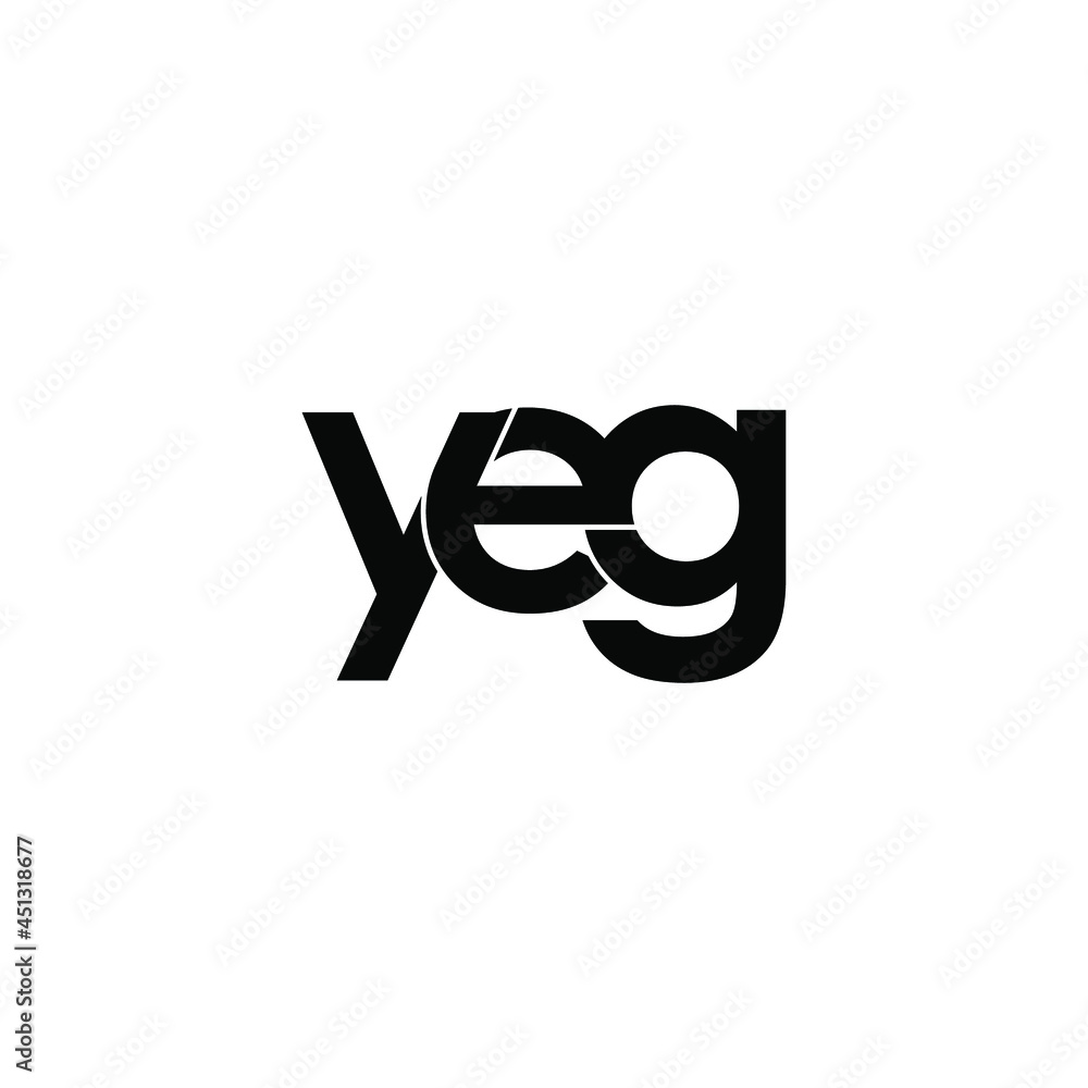 Obraz premium yeg letter initial monogram logo design