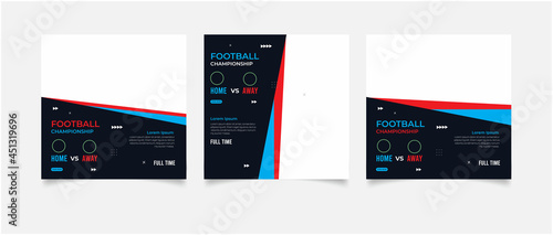 Football for social media posts