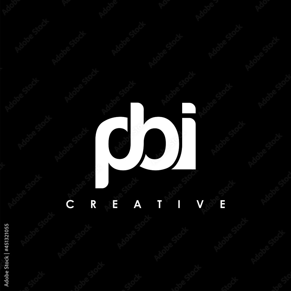 PBI Letter Initial Logo Design Template Vector Illustration PBI Letter Initial Logo Design Template Vector Illustration