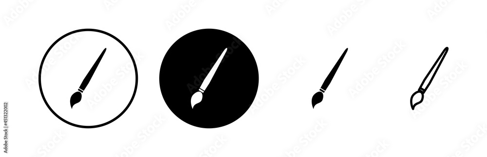 Paint icons set. Paint brush vector icon. Paint roller icon Paint icons set. Paint brush vector icon. Paint roller icon