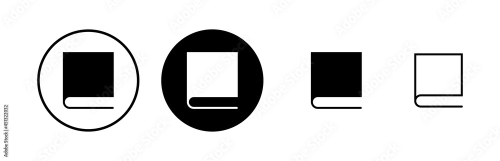 Library icons set. Book icon vector Library icons set. Book icon vector