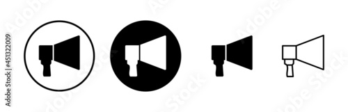 Megaphone icons set. Loudspeaker icon vector. Volume icon