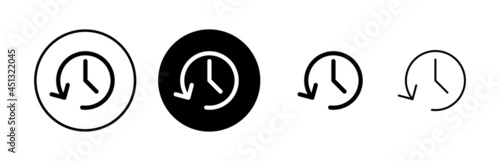 History icons set. History vector icon
