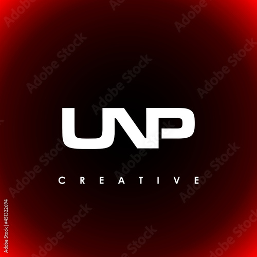 UNP Letter Initial Logo Design Template Vector Illustration photo