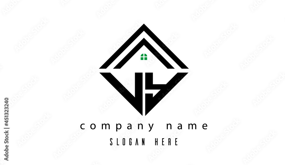 VY creative real estate latter logo VY creative real estate latter logo