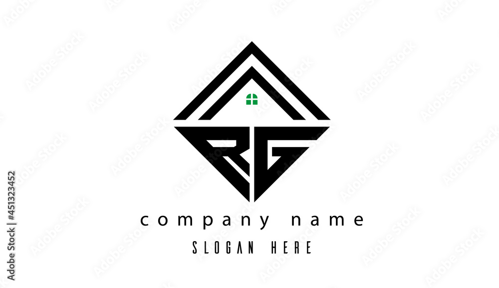 RG creative real estate latter logo RG creative real estate latter logo