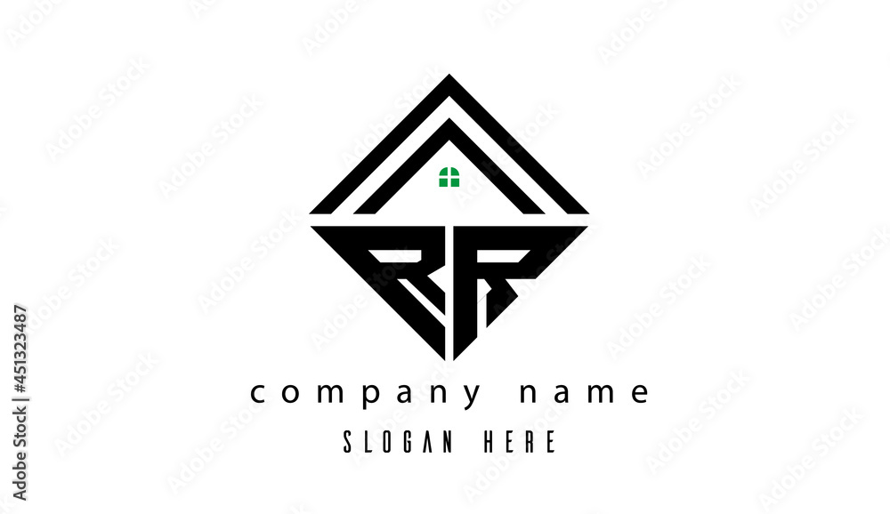 RR creative real estate latter logo RR creative real estate latter logo