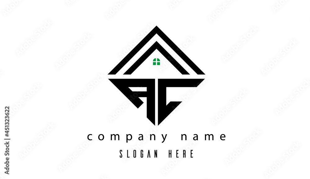 AC creative real estate latter logo AC creative real estate latter logo