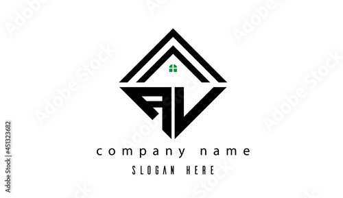 AV creative real estate latter logo