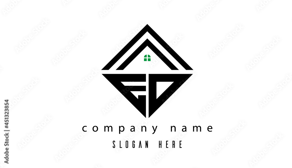 EO creative real estate latter logo EO creative real estate latter logo