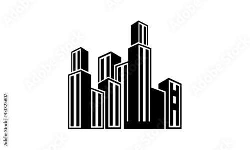 metropolitan city building vector