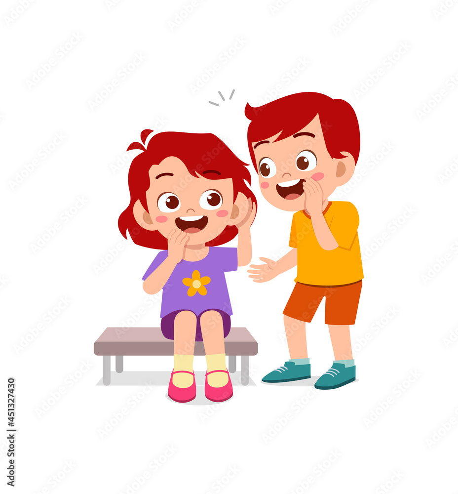 cute little boy whisper secret to friend cute little boy whisper secret to friend
