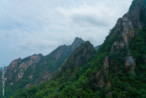 view of peak Seorak mountains at the Seorak-san National Park, Soraksan, South Korea