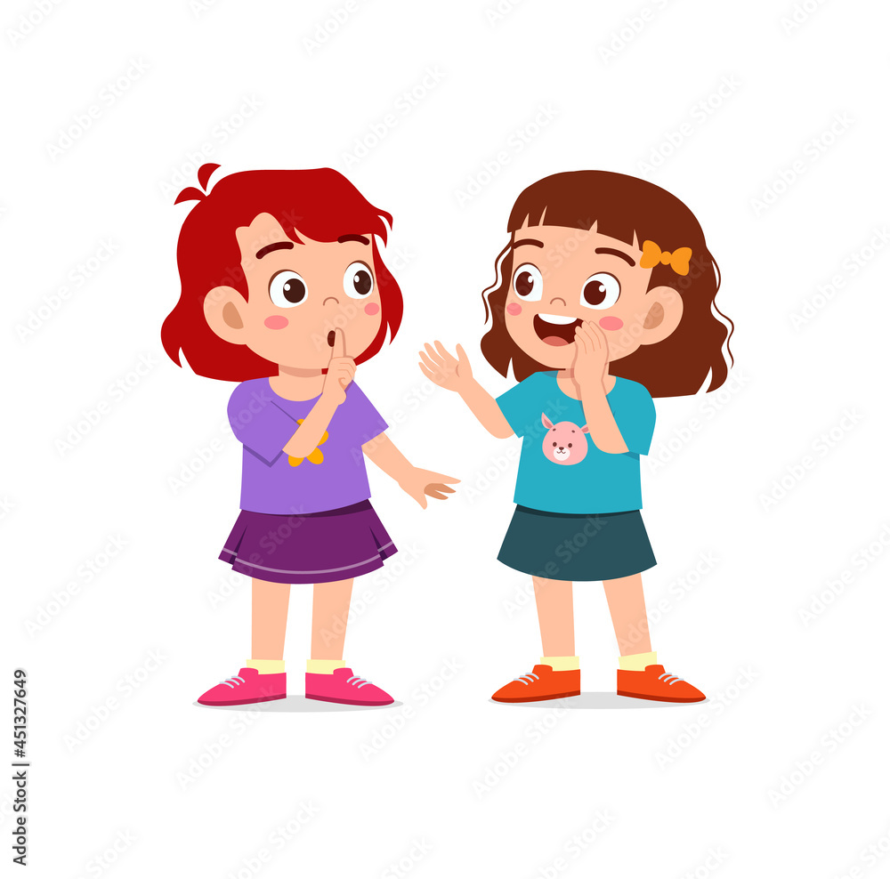 cute girl whisper to friend and ask to keep secret cute girl whisper to friend and ask to keep secret