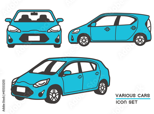 自動車のベクターイラスト素材／セダン／マイカー