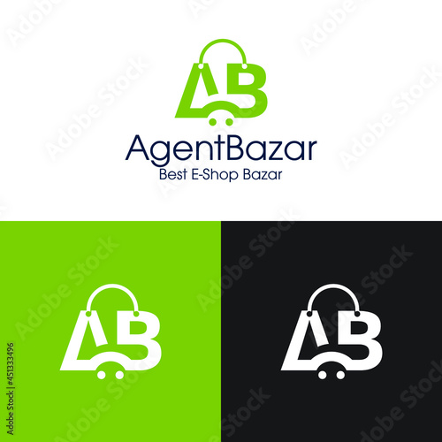 E-commerce Logo | AB Logo Design Logo Template